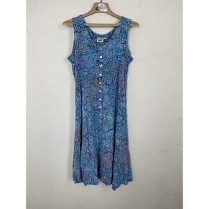 Very‎ Vineyard Womens Dress Small Beachy Coastal Blue Mermaid Marthas Vineyard
